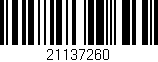 Código de barras (EAN, GTIN, SKU, ISBN): '21137260'