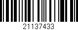 Código de barras (EAN, GTIN, SKU, ISBN): '21137433'