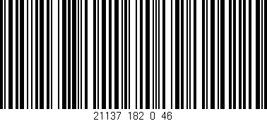 Código de barras (EAN, GTIN, SKU, ISBN): '21137_182_0_46'