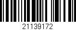 Código de barras (EAN, GTIN, SKU, ISBN): '21139172'