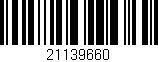 Código de barras (EAN, GTIN, SKU, ISBN): '21139660'