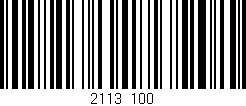 Código de barras (EAN, GTIN, SKU, ISBN): '2113/100'