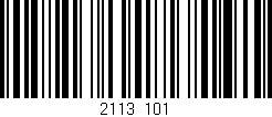 Código de barras (EAN, GTIN, SKU, ISBN): '2113/101'