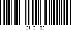 Código de barras (EAN, GTIN, SKU, ISBN): '2113/102'