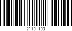 Código de barras (EAN, GTIN, SKU, ISBN): '2113/106'