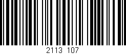 Código de barras (EAN, GTIN, SKU, ISBN): '2113/107'