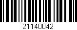 Código de barras (EAN, GTIN, SKU, ISBN): '21140042'