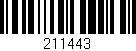 Código de barras (EAN, GTIN, SKU, ISBN): '211443'