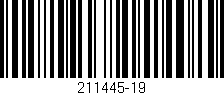 Código de barras (EAN, GTIN, SKU, ISBN): '211445-19'
