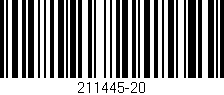Código de barras (EAN, GTIN, SKU, ISBN): '211445-20'