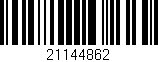 Código de barras (EAN, GTIN, SKU, ISBN): '21144862'