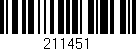 Código de barras (EAN, GTIN, SKU, ISBN): '211451'