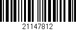 Código de barras (EAN, GTIN, SKU, ISBN): '21147812'