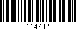 Código de barras (EAN, GTIN, SKU, ISBN): '21147920'