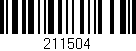 Código de barras (EAN, GTIN, SKU, ISBN): '211504'