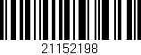 Código de barras (EAN, GTIN, SKU, ISBN): '21152198'