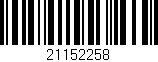 Código de barras (EAN, GTIN, SKU, ISBN): '21152258'