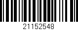 Código de barras (EAN, GTIN, SKU, ISBN): '21152548'