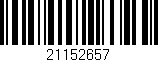 Código de barras (EAN, GTIN, SKU, ISBN): '21152657'