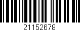 Código de barras (EAN, GTIN, SKU, ISBN): '21152678'