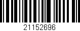 Código de barras (EAN, GTIN, SKU, ISBN): '21152696'