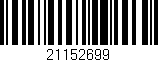 Código de barras (EAN, GTIN, SKU, ISBN): '21152699'