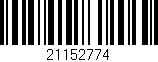 Código de barras (EAN, GTIN, SKU, ISBN): '21152774'