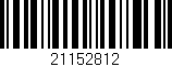 Código de barras (EAN, GTIN, SKU, ISBN): '21152812'