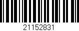 Código de barras (EAN, GTIN, SKU, ISBN): '21152831'