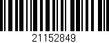 Código de barras (EAN, GTIN, SKU, ISBN): '21152849'