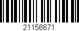 Código de barras (EAN, GTIN, SKU, ISBN): '21156671'
