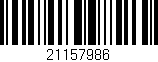 Código de barras (EAN, GTIN, SKU, ISBN): '21157986'