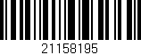 Código de barras (EAN, GTIN, SKU, ISBN): '21158195'