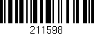 Código de barras (EAN, GTIN, SKU, ISBN): '211598'