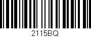 Código de barras (EAN, GTIN, SKU, ISBN): '2115BQ'