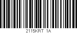 Código de barras (EAN, GTIN, SKU, ISBN): '2115KRT/1A'