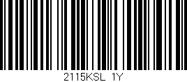 Código de barras (EAN, GTIN, SKU, ISBN): '2115KSL/1Y'