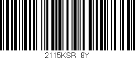 Código de barras (EAN, GTIN, SKU, ISBN): '2115KSR/8Y'