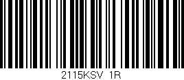 Código de barras (EAN, GTIN, SKU, ISBN): '2115KSV/1R'