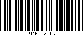 Código de barras (EAN, GTIN, SKU, ISBN): '2115KSX/1R'