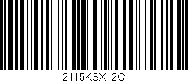 Código de barras (EAN, GTIN, SKU, ISBN): '2115KSX/2C'