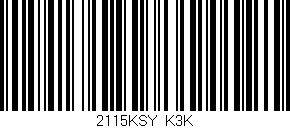 Código de barras (EAN, GTIN, SKU, ISBN): '2115KSY/K3K'