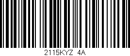 Código de barras (EAN, GTIN, SKU, ISBN): '2115KYZ/4A'