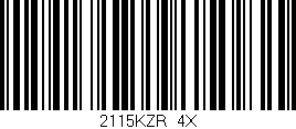 Código de barras (EAN, GTIN, SKU, ISBN): '2115KZR/4X'