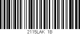 Código de barras (EAN, GTIN, SKU, ISBN): '2115LAK/1B'