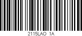 Código de barras (EAN, GTIN, SKU, ISBN): '2115LAO/1A'
