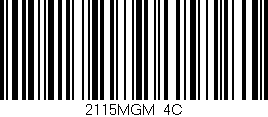 Código de barras (EAN, GTIN, SKU, ISBN): '2115MGM/4C'