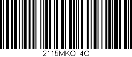 Código de barras (EAN, GTIN, SKU, ISBN): '2115MKO/4C'