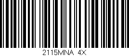 Código de barras (EAN, GTIN, SKU, ISBN): '2115MNA/4X'