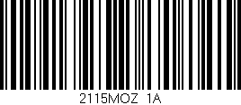 Código de barras (EAN, GTIN, SKU, ISBN): '2115MOZ/1A'